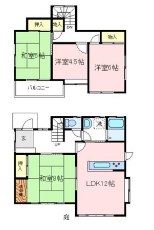 安藤貸家の物件間取画像